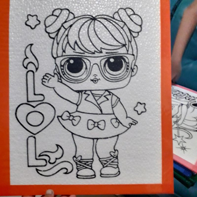 

styrofoam lukis anak