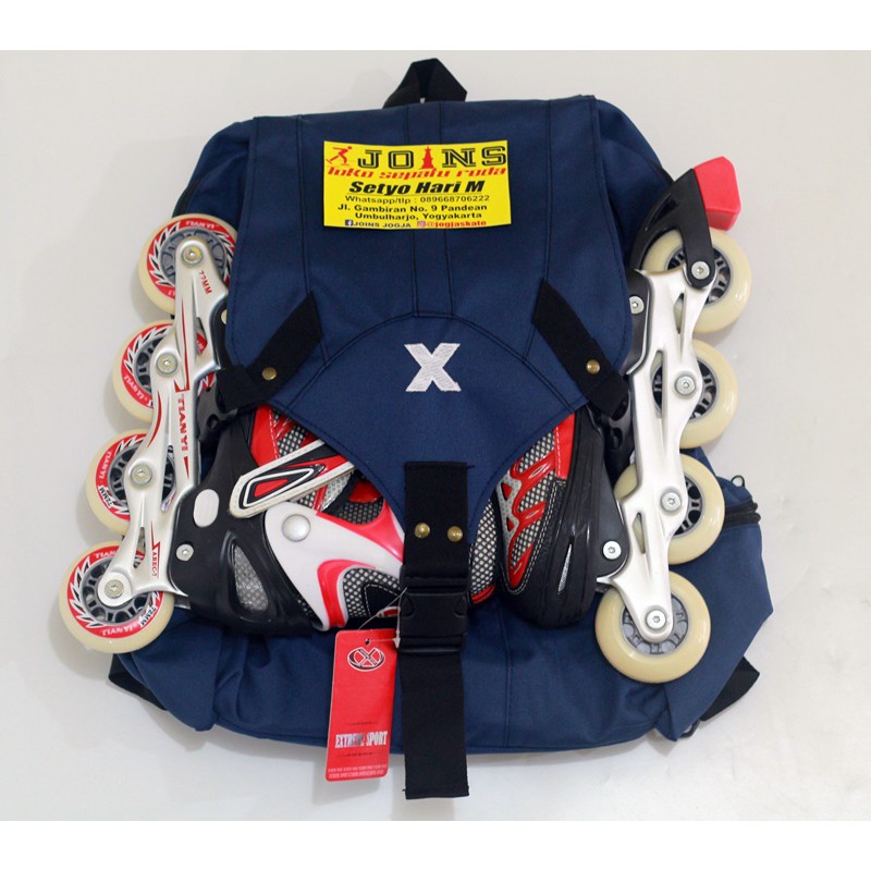 TAS SEPATU RODA SKATE BAG MERK EXTREME