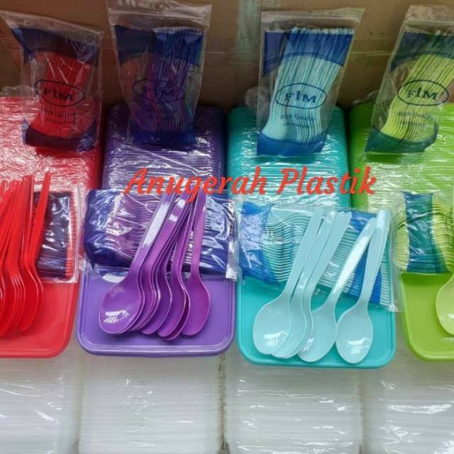 Jual Set Thinwall 1500 Ml Square Tutup And Sendok Makan Merek Fim Harga