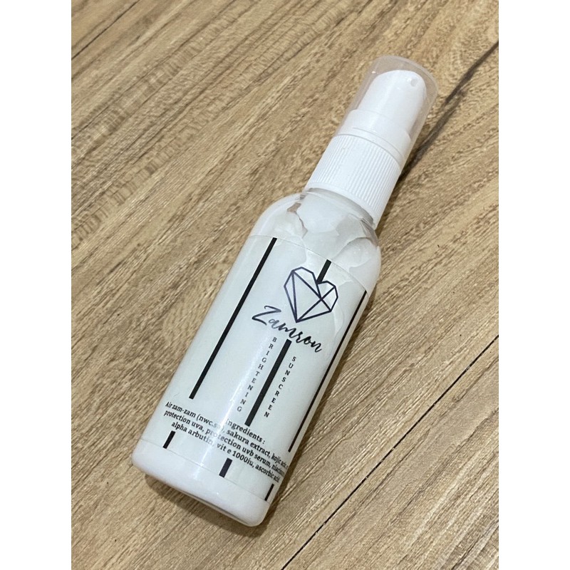 Zamron brightening sunscreen