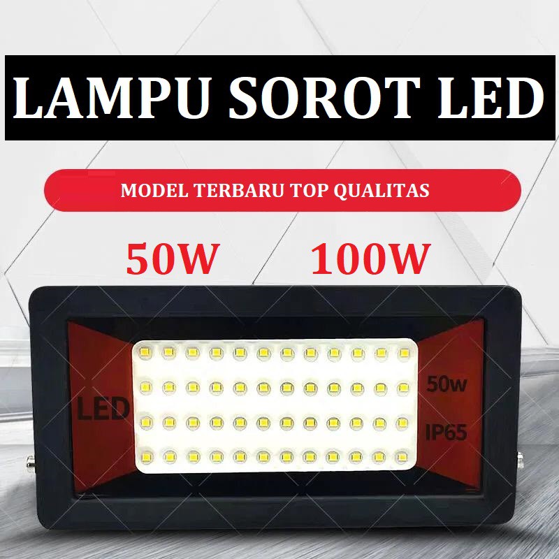 [WS] LAMPU TEMBAK OUTDOOR LAMPU SOROT LED 50w LAMPU LED REKRAME / LAMPU SOROT 100W