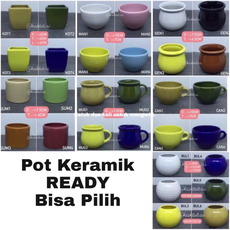 pot KERAMIK untuk kaktus sukulen berlubang mini kaca pot KERAMIK untuk kaktus sukulen berlubang mini kaca