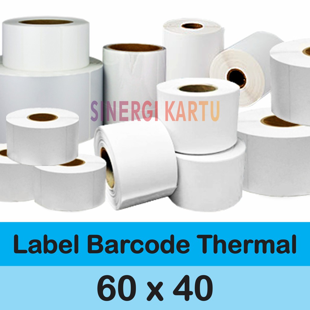 

Stiker Label Barcode Thermal 60mm x 40mm