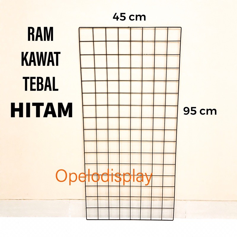 JARING RAM KAWAT 45 x 95 HITAM