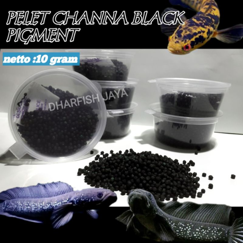 Pelet Channa Black for Asiatica Limbata/ Pelet Pigment Black Hitam Repack 10 Gram