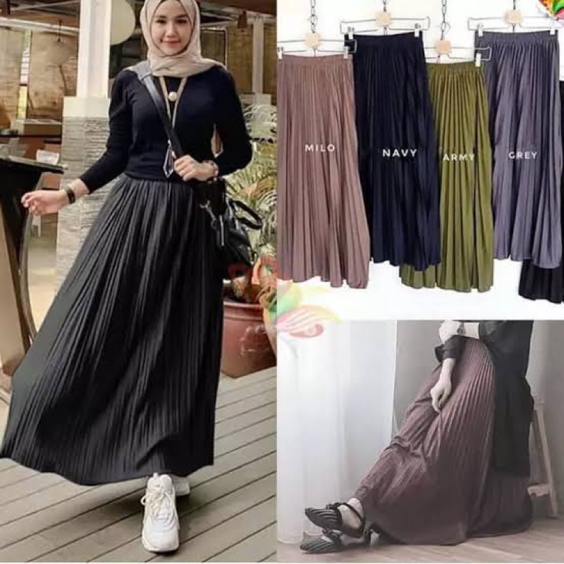 (DBY) ROK CANDY PLISKET PLEATED SKIRT PAYUNG JERSEY