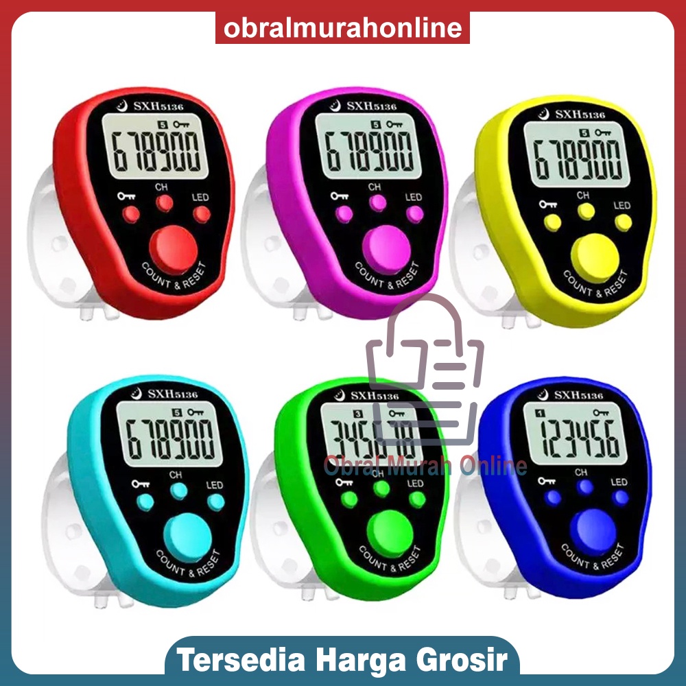 Tasbih Digital LED ( 5 Channel &amp; Kunci) / Tally Counter LED ( 5 Channel)