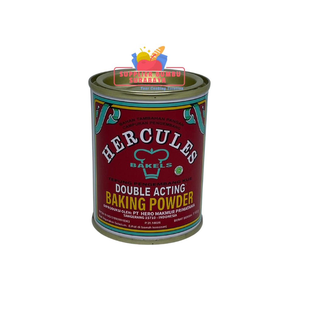 Hercules Double Acting Baking Powder / Tepung Pengembang Kue 110g