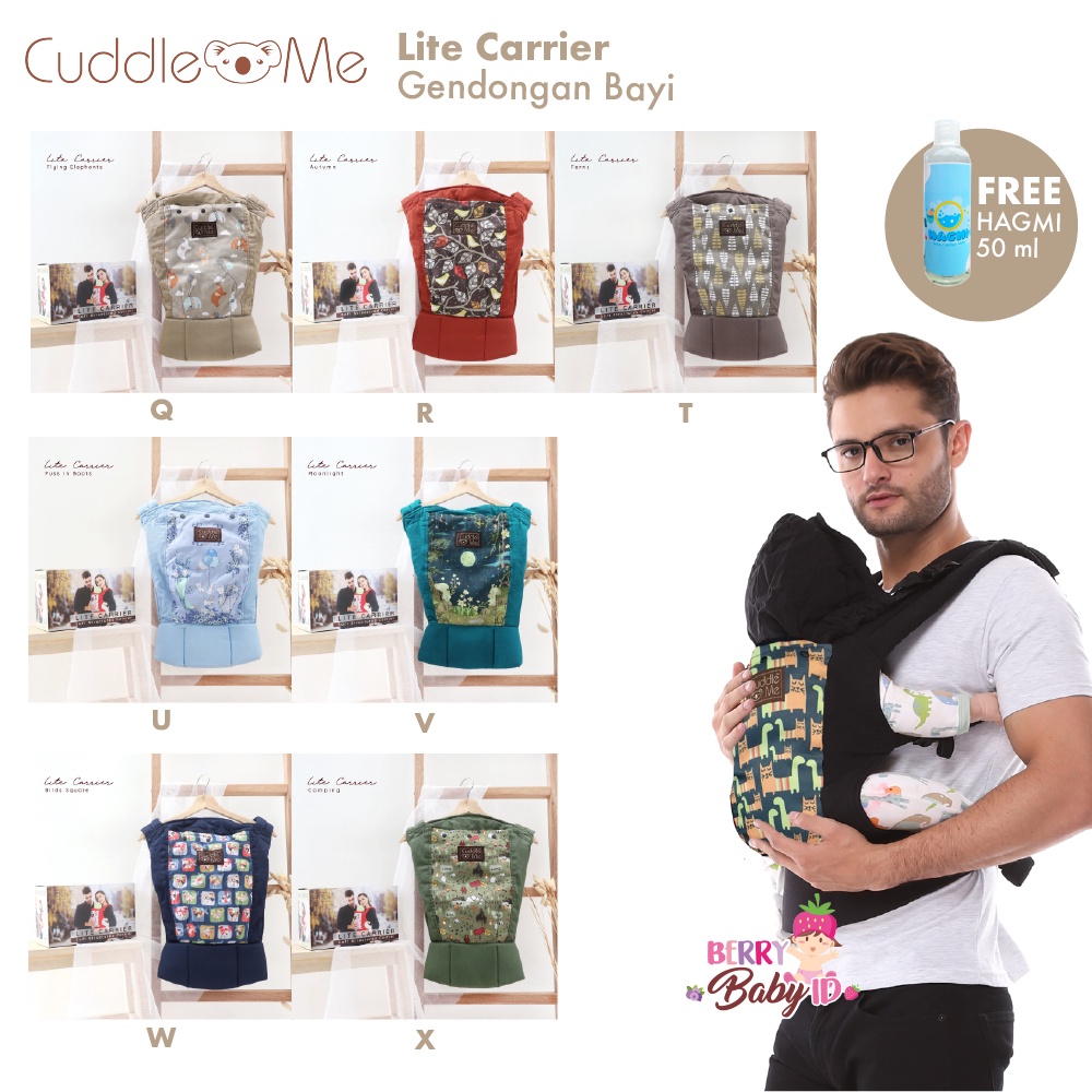 Cuddle Me Lite Carrier Gendongan Depan Gendongan Bayi Ori Garansi 1 Tahun CuddleMe Berry Mart