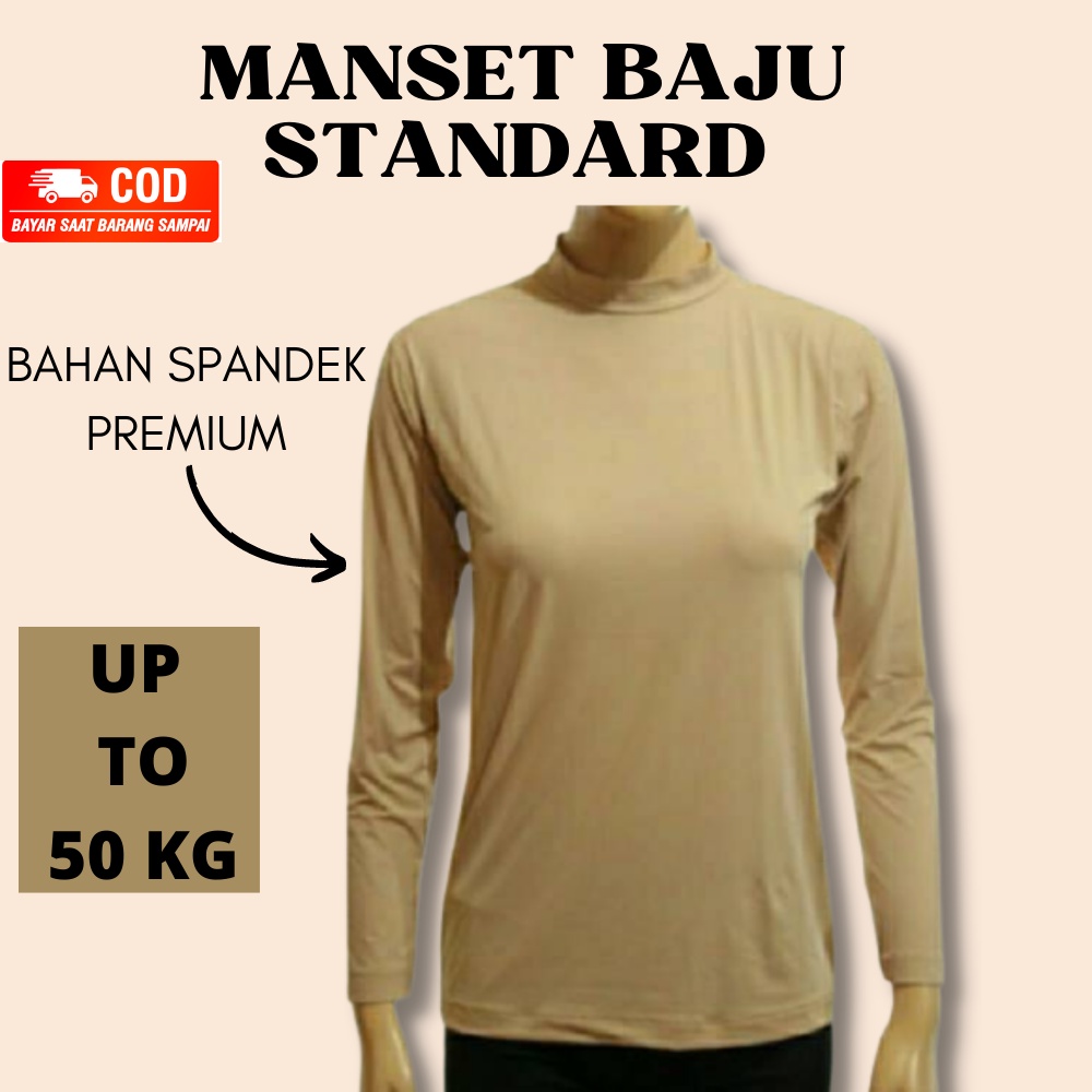 MANSET BAJU LENGAN PANJANG SPANDEX PREMIUM MANSET BAJU TURTLE NECK MANSET TERBARU ATASAN MUSLIM