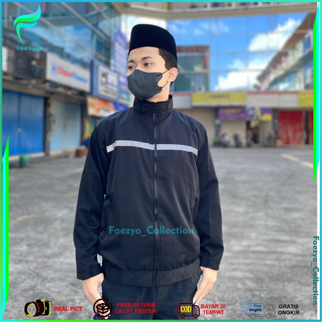 Jaket Majelis Polos Bisa Dibordir Sendiri/Jaket Sholawat Polos Murah