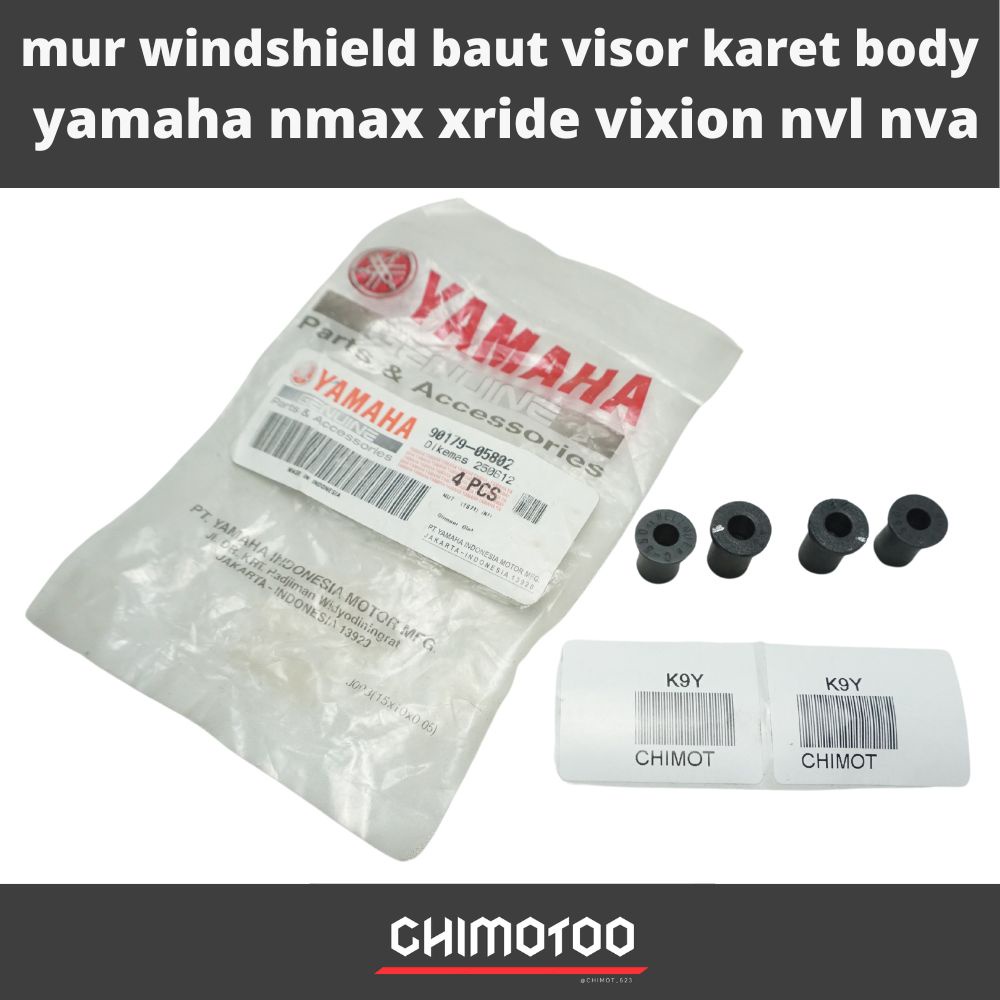 Mur Windshield Baut Visor Karet Body  Yamaha Nmax Xride Vixion Nvl Nva
