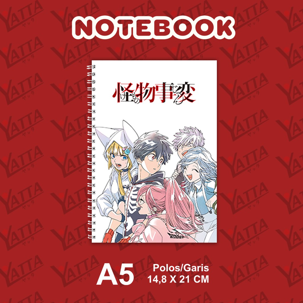 

Notebook Anime ukuran A5 14,6 cm x 21 cm Kemono Jihen