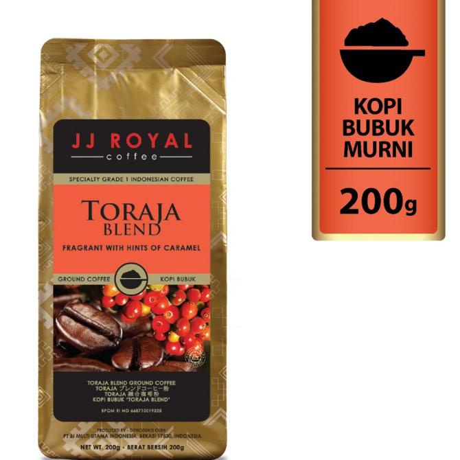 Murah Coffee/Kopi Jj Royal Toraja Blend Ground Bag 200G Bagus