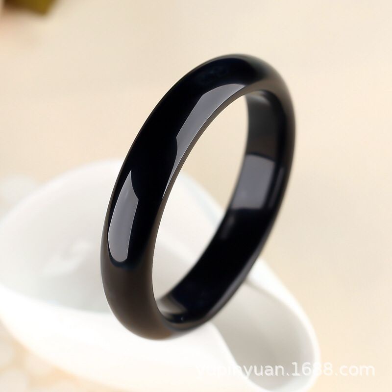 Cincin Titanium Hitam Pria Dan Wanita Anti Karat Warna Hitam/Cincin Titanium Khualitas High Premium Import/Cincin Tunangan