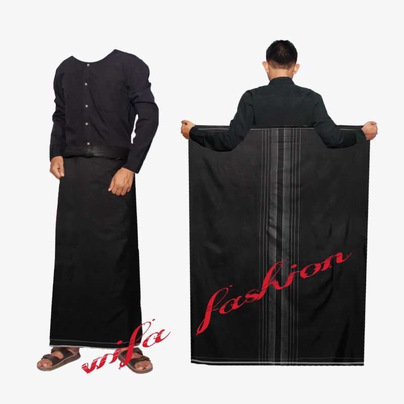 Sarung Tenun Pria Polos Garis Dewasa