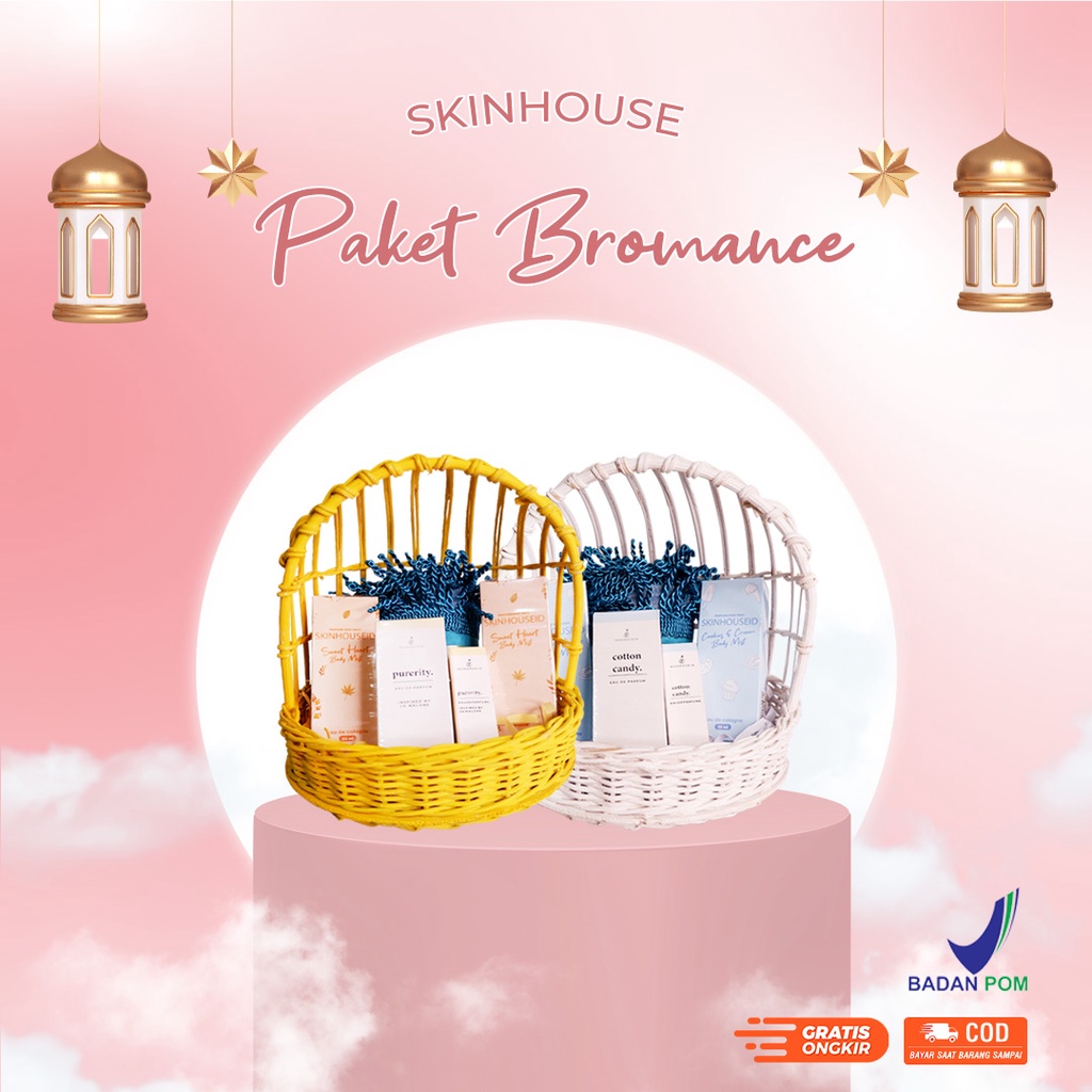 SKINHOUSEID HEMPERS EDISI RAMADHAN | PAKET HEMPERS BROMANCE ( Parfume Mokkaskin 6ml &amp; 30ml , Body Mist Skinhouse )