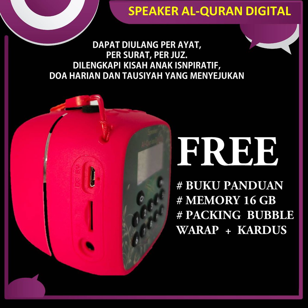 Speakaer alquran 16 Gb Bluethoot Speaker alquran digital speaker tahfidz speaker murotal