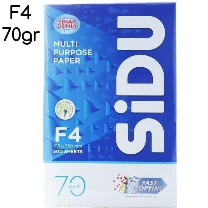 

Kertas HVS Sinar Dunia F4 70 gsm SIDU 75gsm / 75 gram / 70gr Star Seller Termurah