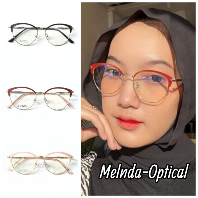 KACAMATA WANITA KODE 1307 KACAMATA LENSA PHOTOCROMIC KACAMATA MINUS ANTIRADIASI