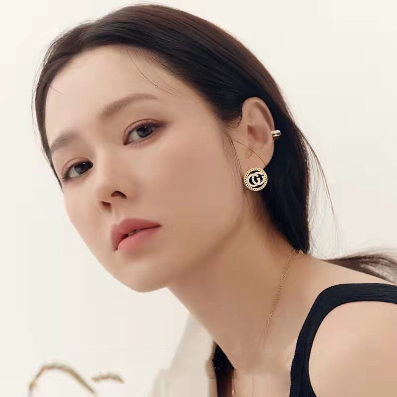 Korea Fashion Wanita Buatan Zirkon Anting Kupu-kupu Bunga Sederhana