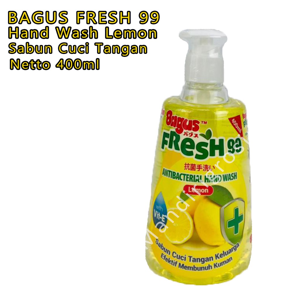 Hand Wash Lemon *Bagus Fresh99 * Sabun Cuci Tangan * 400ml