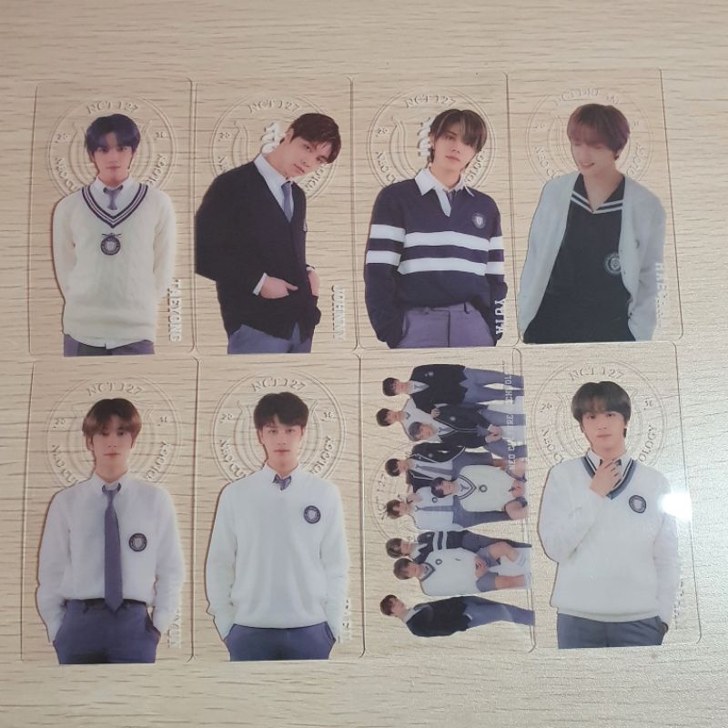 [READY] NCT 127 Back to School b2s bookmark (Jaehyun Taeyong Haechan Taeil Johnny Yuta)