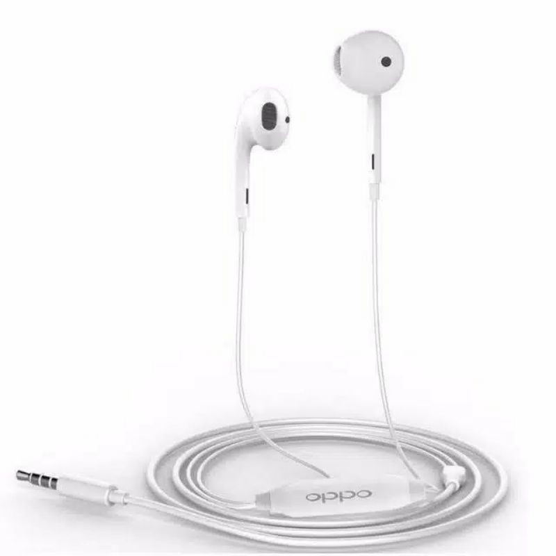 EARPHONE HEADSET HEANSFREE OPPO R11 ORIGINAL SUARA BASS &amp; JERNIH