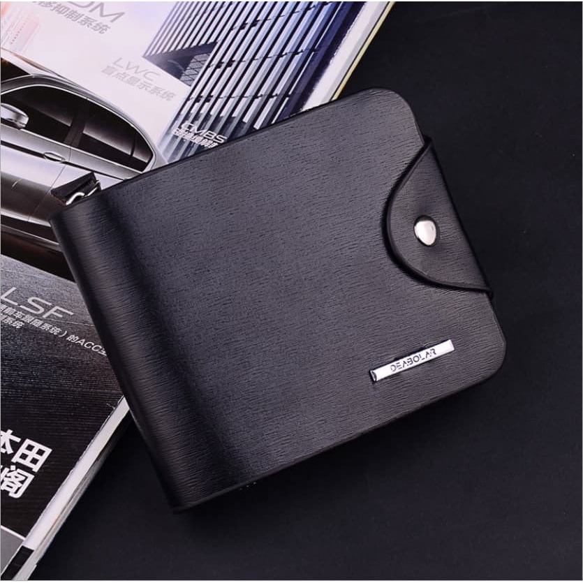 BISA COD REAL PICT DOMPET pria FUERDANNI IMPOR BERKUALITAS.-Debolar Zipper Hitam