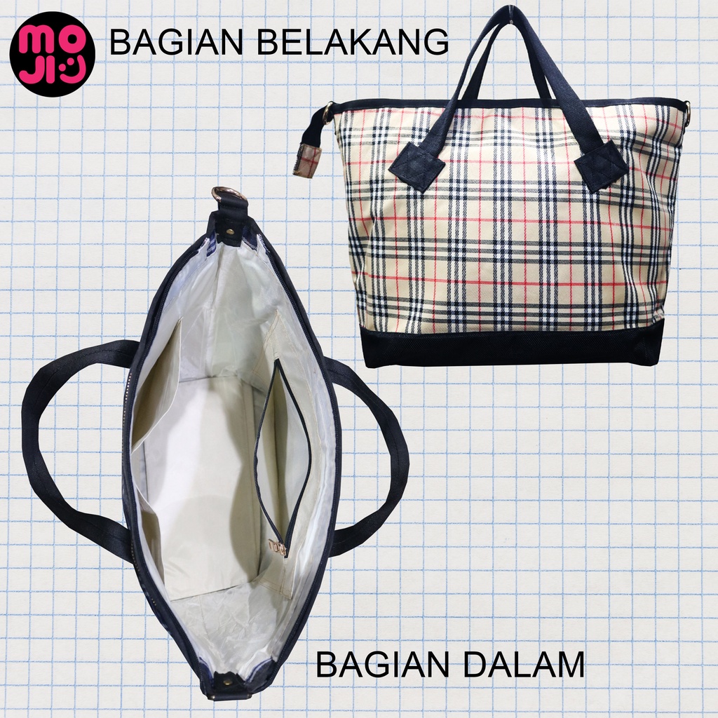 Tas Selempang Monobe Pria Wanita Ukuran Besar / Tas Bahu Monobe / Tas Kantor 2in1