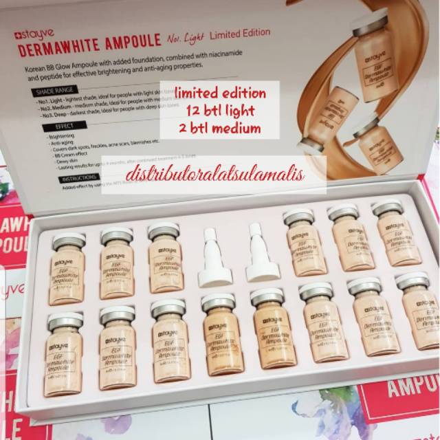 Stayve dermawhite serum 14 botol limited edition