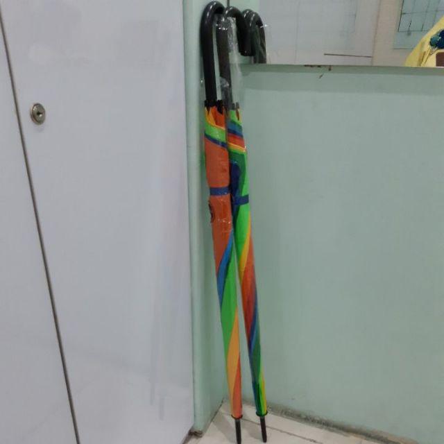 Payung Pelangi Jumbo Rainbow Umbrella 16 Jari Warna Warni Golf Besar