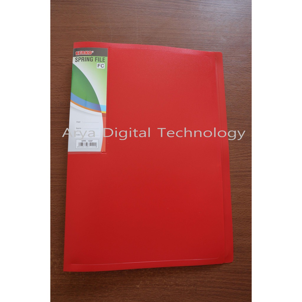 

Spring File Kenko Folio SPR 100F Merah Folder Map Snell Plastik Murah Bagus Original