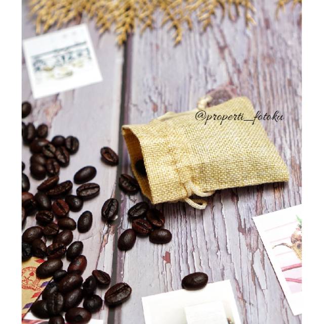 Jute pouch 8 x 10 cm / pouch kopi / pouch goni