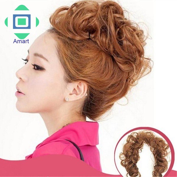 Hair 1pc Hair Buns Scrunchy Bun Hair Piece Updo Bride Bun Natural