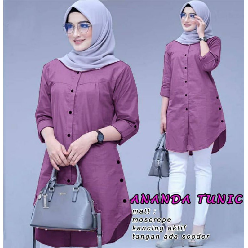 Ananda Tunic XL Talas, Maroon, Peach P