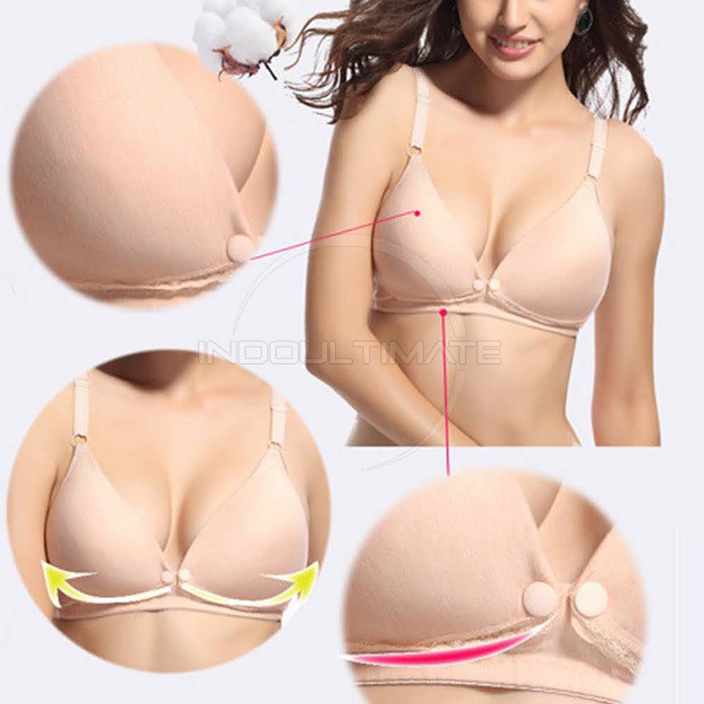 Bra BH Ibu Menyusui BUSA MODERN NYAMAN Tanpa Kawat BIM-01 Maternity Nursing Bra Ibu hamil busui cover bantal busa menyusui ASI Pakaian Dalam Underware wanita Ibu hamil jumbo bagus murah import