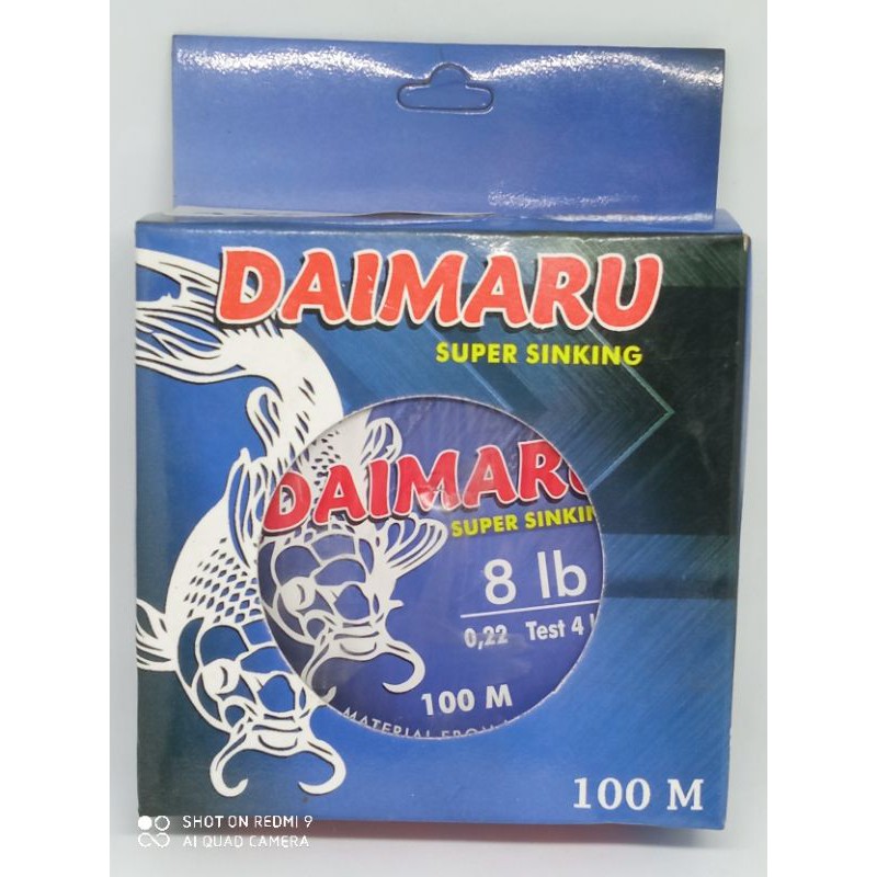 Tali Pancing Daimaru No.0,22 mm ( Panjang 100 m )