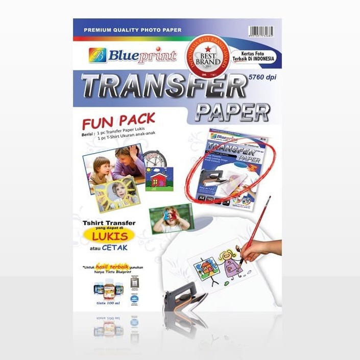 

BLUEPRINT (BP-FPA4160) TRANSFER PAPER FUN PACK A + T-SHIRT