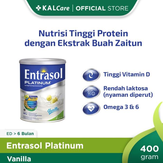 

BAYAR DITEMPAT Entrasol Platinum/Senior Vanilla 400gr