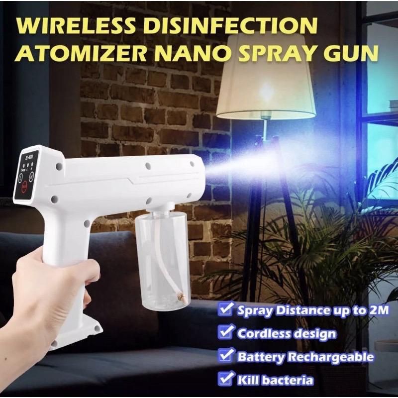 Mesin Fogging Sprayer Nano Wireless 300ml Euro 220-240v Dengan Lampu Biru