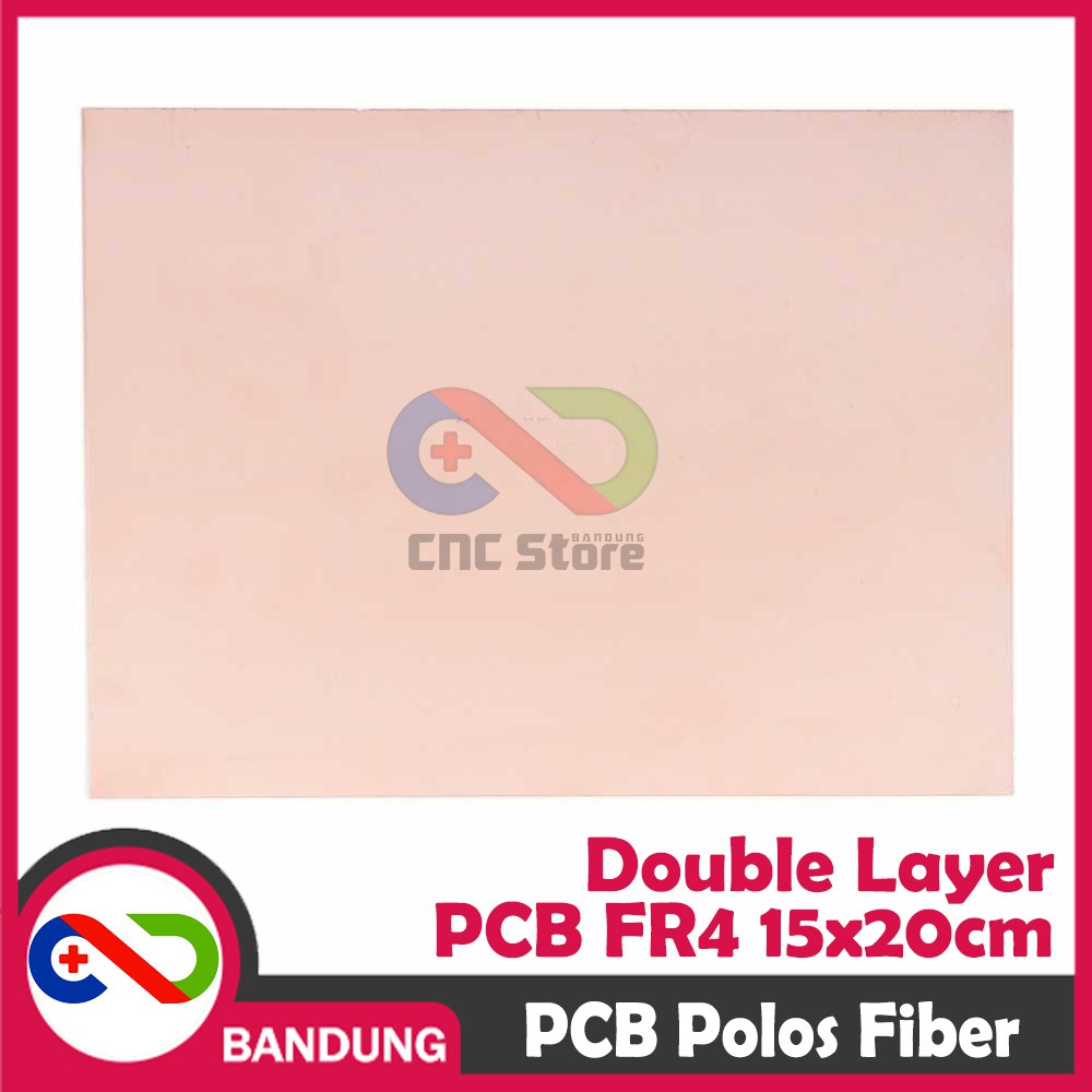 PCB POLOS DOUBLE LAYER FR4 FIBER 15X20CM PCB KOSONG DUA DOUBLE SIDE