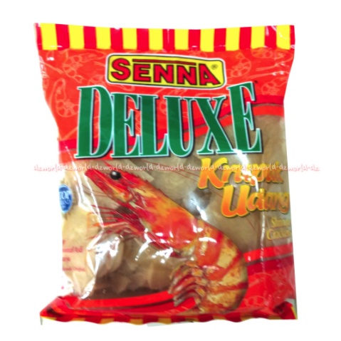 Krupukku Senna Deluxe 500gr Kerupuk Udang Food Sena Shrimp Crackers Siap Goreng Seina Krupuk Ku