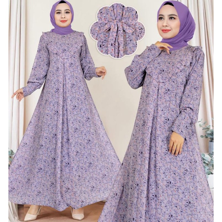 GAMIS CERUTY BABYDOLL PREMIUM//GAMIS KEMBANG REMPEL DADA//GAMIS CANTIK