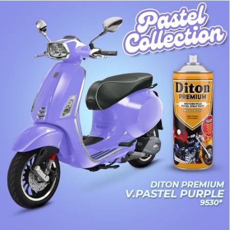 Cat Pilox Diton Premium 9530 Warna Pastel Ungu Purple 400cc Pylok Semprot Aerosol Violet Krayon Terbaru Bodi Mesin Velg