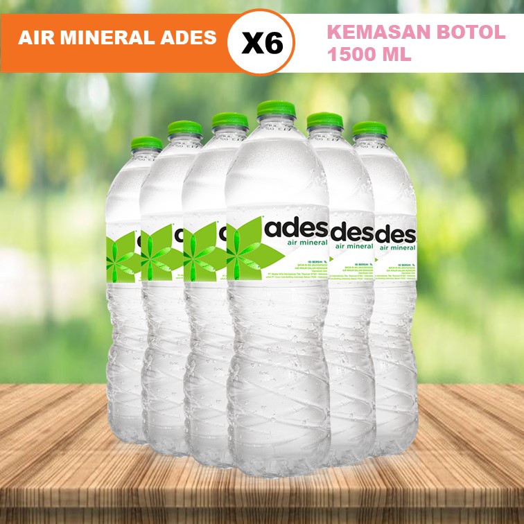 

AIR MINERAL ADES 1.5 LT ( ISI 6 BOTOL)