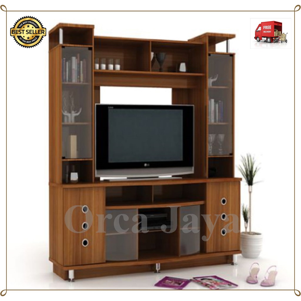 Olympic Meja TV / Rak TV / Lemari Hias Bufet TV Tinggi LHS Garret