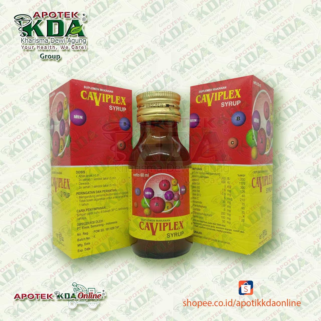 CAVIPLEX SIRUP 60 ML | CAVIPLEX SYRUP | SUPLEMEN MAKANAN