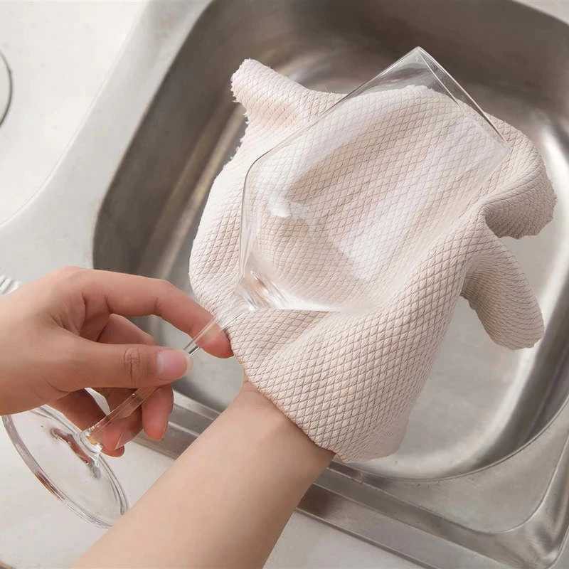 Strongwell Kain Lap Dapur Microfiber Cleaning Cloth 3 PCS Perlengkapan Rumah Multifungsi Bersih Rumah Mobil Berkualitas