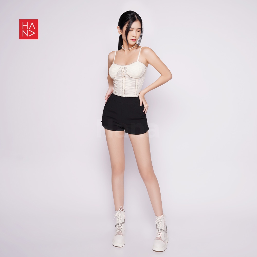 Hana Fashion - Dinar Lace Tank Top Semi Bustier - TT386